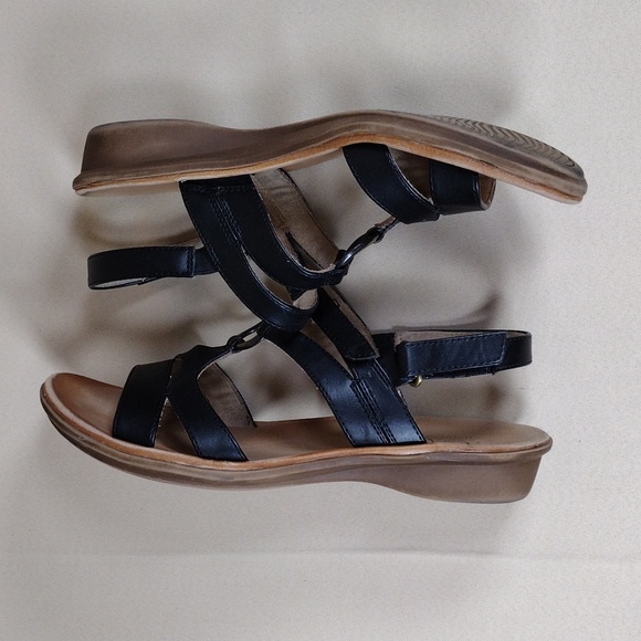 SOUL Naturalizer Stellar Sling Faux Leather Summer Recycled Strap On Sandals - Picture 1 of 12
